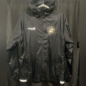 Capelli of New York Black Windbreaker